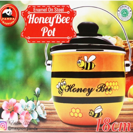 Maspion Panci Honey Bee Pot 18 cm Enamel