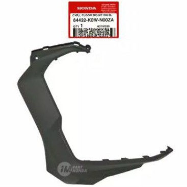 cover bodi body sayap bawah kiri honda adv 150 Pijakan Kaki Bagian Kiri Hitam Doff Original