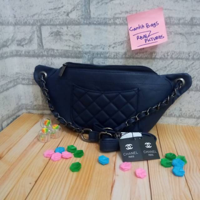  Tas  Wanita Bahan Kulit Sintesis Super CHANEL  WAISTBAG 