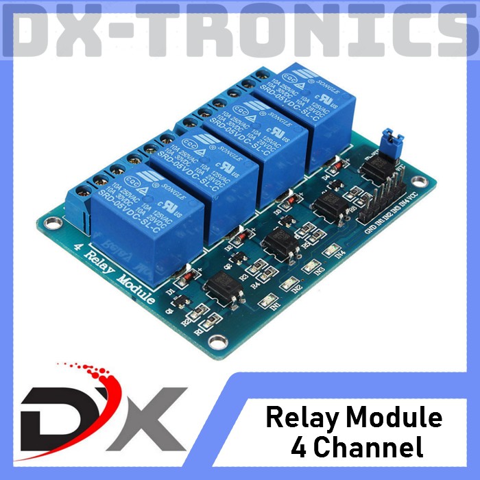 Relay Module 4 Channel 5V With Optocoupler (Arduino compatible)