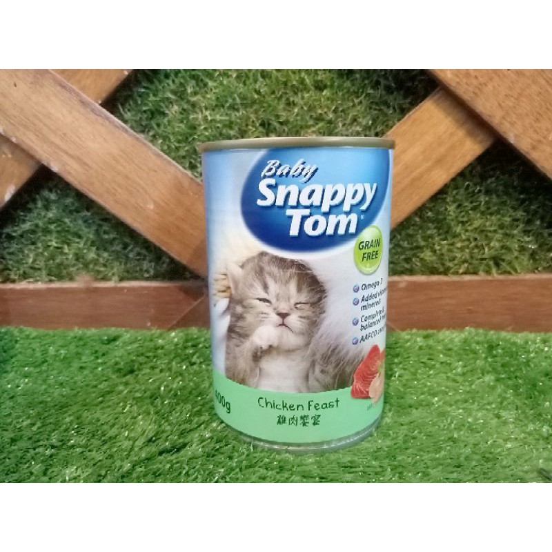 Snappy Tom Baby Kaleng 400gr / makanan cat wetfood