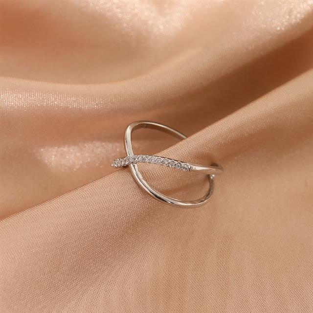 Korea Terbuka Cincin gadis jantung wanita indeks cincin ekor cincin kecil jari normcore gaya cincin