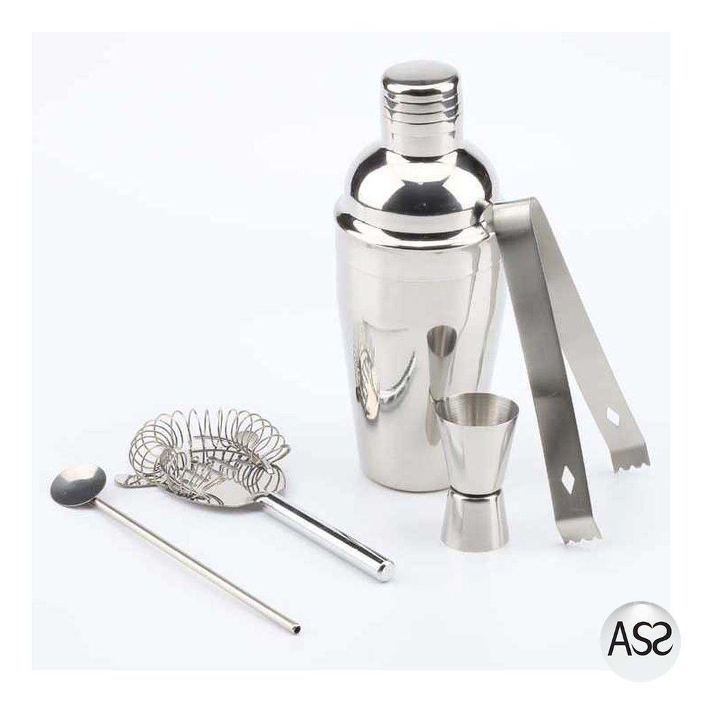 ASS Shop - OneTwoCups Bartender Drink Bar Set Shaker Stainless 5in1 AY8837