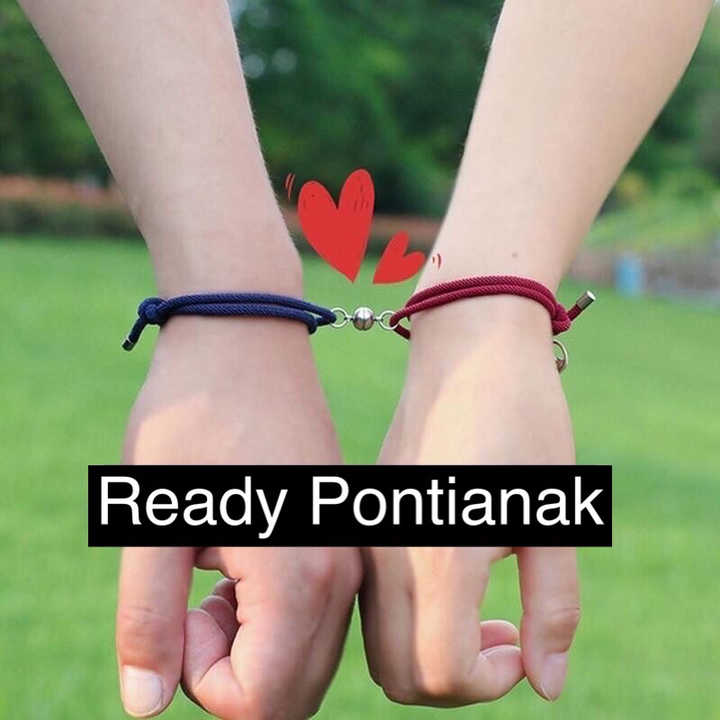 2 PCS GELANG MAGNET/1 PASANG GELANG COUPLE MAGNET/1 PASANG GELANG PERSAHABATAN/GELANG COUPLE