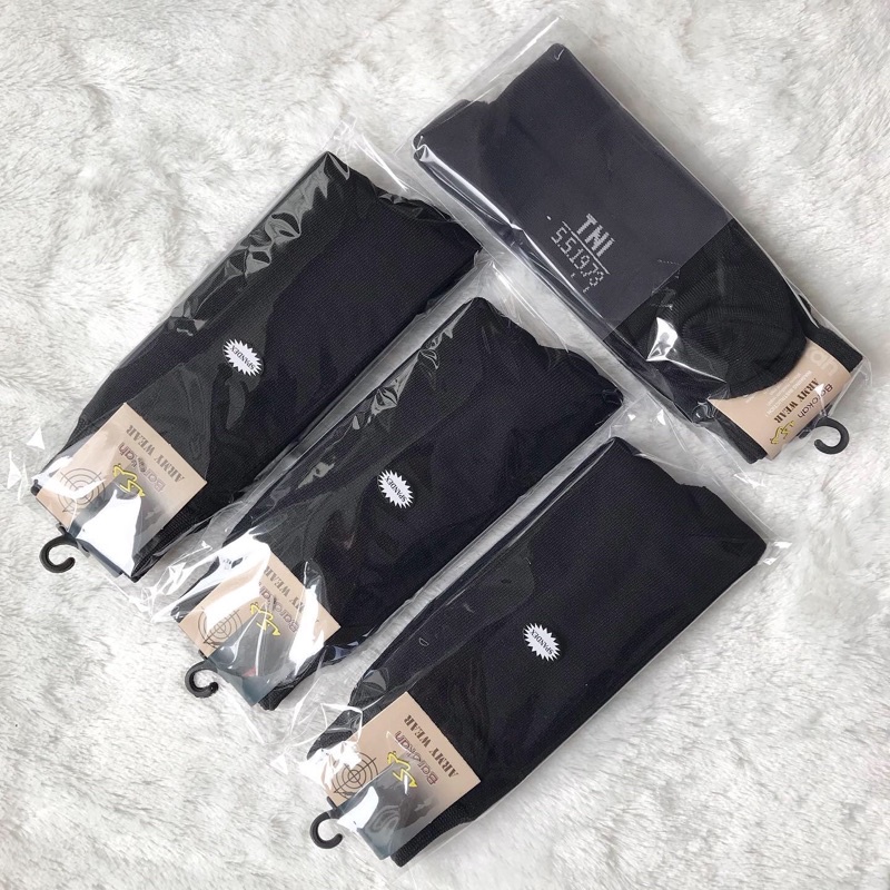 SATU PASANG Kaos Kaki Pria PDL TNI Hitam Bahan Tebal