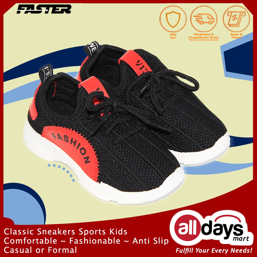 Faster Sepatu Sneakers Sports Anak 1807-1811 Size 26-31