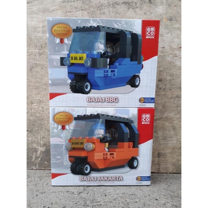 EMCO BRIX BAJAJ ORI SPECIAL INDONESIA EDITION - LEGO - BLOCK - BRICK