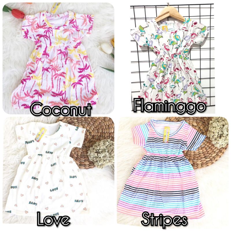 Dress baby Baju bayi perempuan Bahan adem