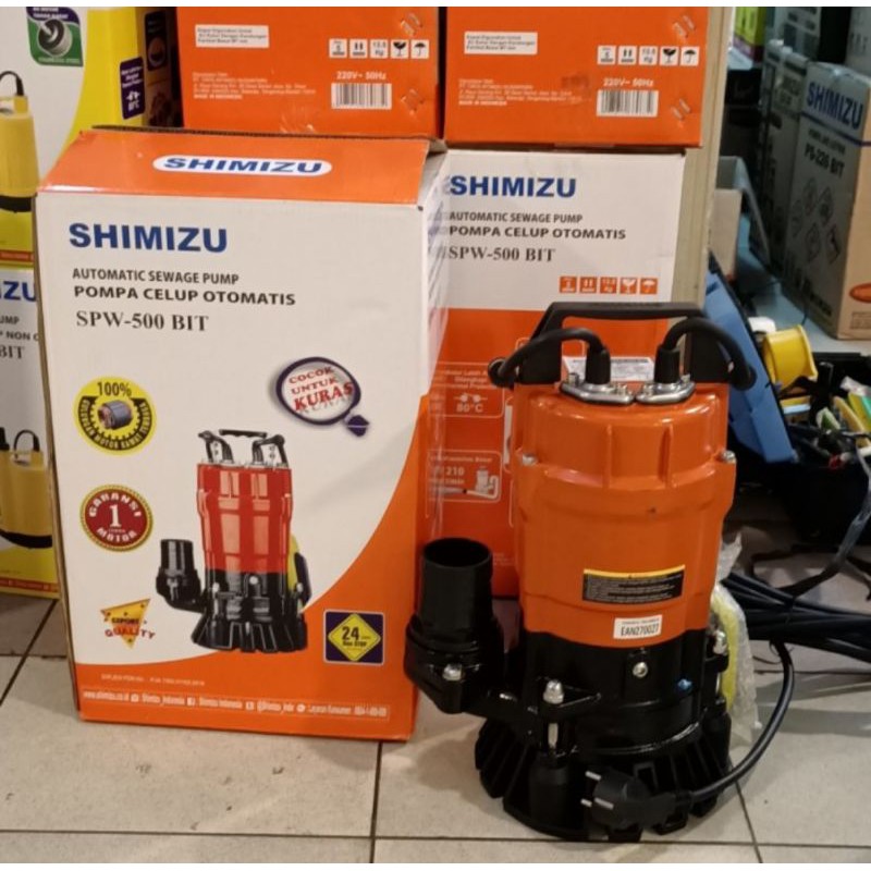 Pompa Celup Air Kotor Shimizu SPW 500 Bit Autometic Submersible Pump 2inch