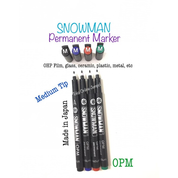 

Cuci Gudang Spidol Snowman Medium Tip Opm Plastic Ceramic Ohp Plastik Atk0910Sm Trendi