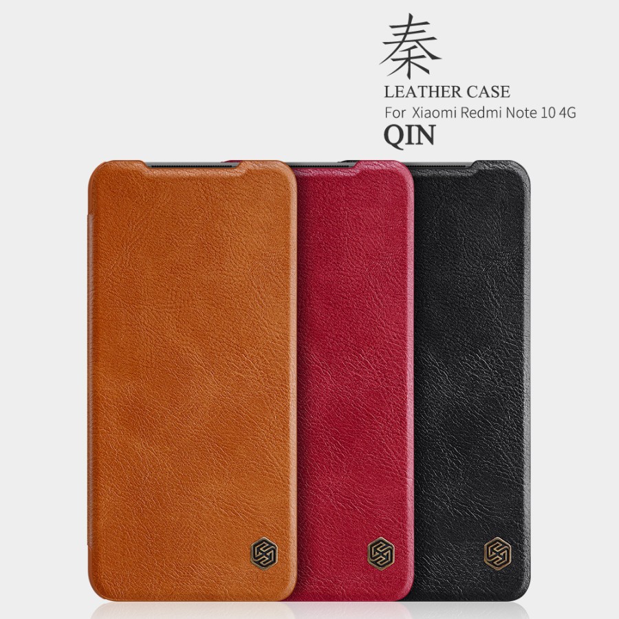 Flip Cover XIAOMI Redmi Note 10 4G Nillkin Qin Leather Hard Case