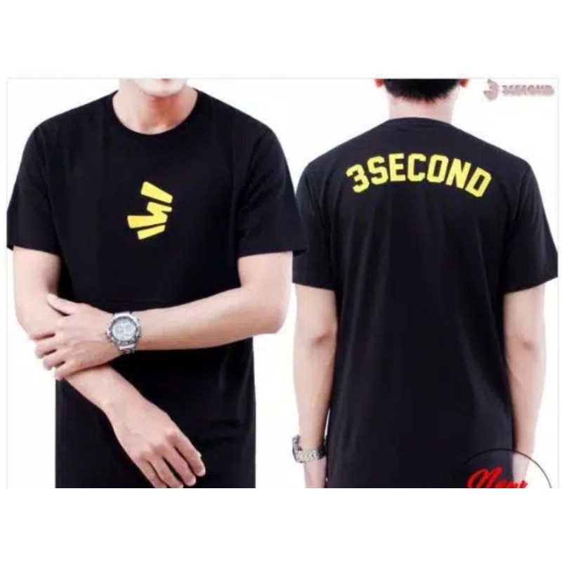 Kaos distro pria lengan pendek 3second