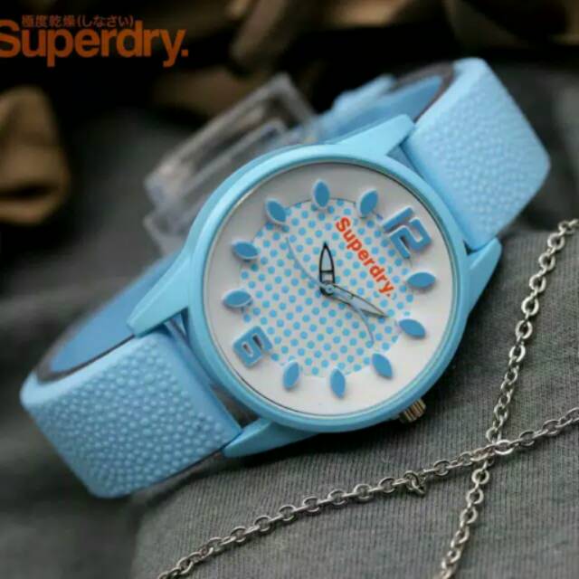 Jam tangan wanita superdry rubber