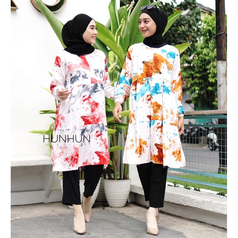 NEW YEAR SALE!! TUNIK MOCHI TIEDYE PUSATGROSIR_SOLO/TIE DYE ABSTRAK MURAH WANITA BAJU HITS SELEBGRAM