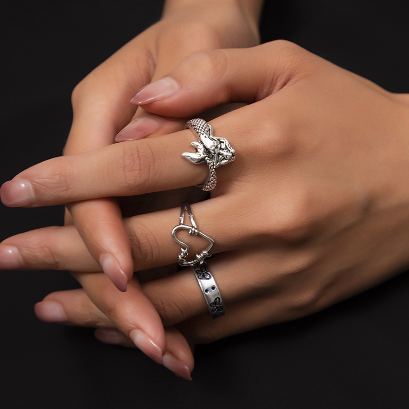 Fancyqube 3Pcs/Set Vintage Metal Gold Wide Knuckle Ring For Women Punk Cross Twisted Crystal Finger Ring Bohemian Fashion Jewelry