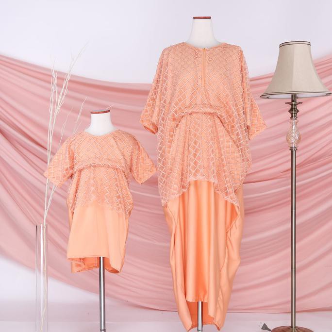 Maisya Kaftan Couple Keluarga Ibu Dan Anak - Gamis Syari Murah B9805