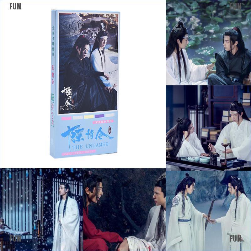 {Xiao Zhan&amp;Wang Yi Bo}New 1230/310pcs The Untamed Postcard Sticker Star Poster Xiao Zhan Wang Yibo