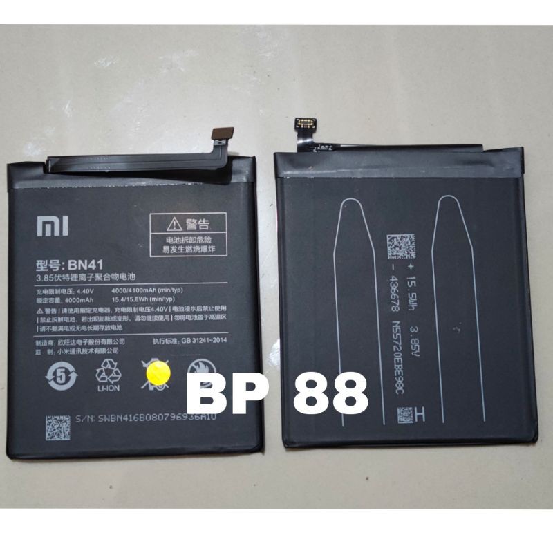 Baterai batre redmi note 4 bn41 ori