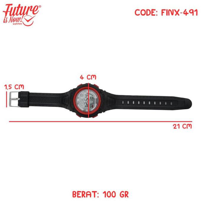 JAM TANGAN PRIA WANITA DIGITAL RUBBER STRAP 5 PILIHAN WARNA - FINX-491