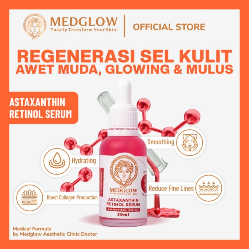 MEDGLOW Astaxanthin Retinol Serum 30 Ml / Aesthetic Skincare