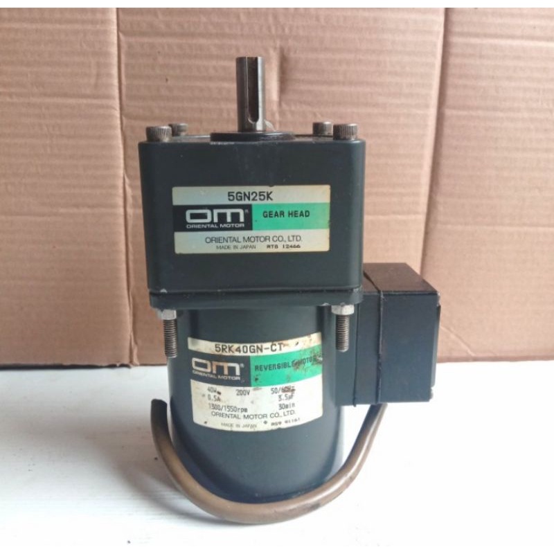 Oriental Motor Ac Gearbox 220V 40W Ratio 1 : 25