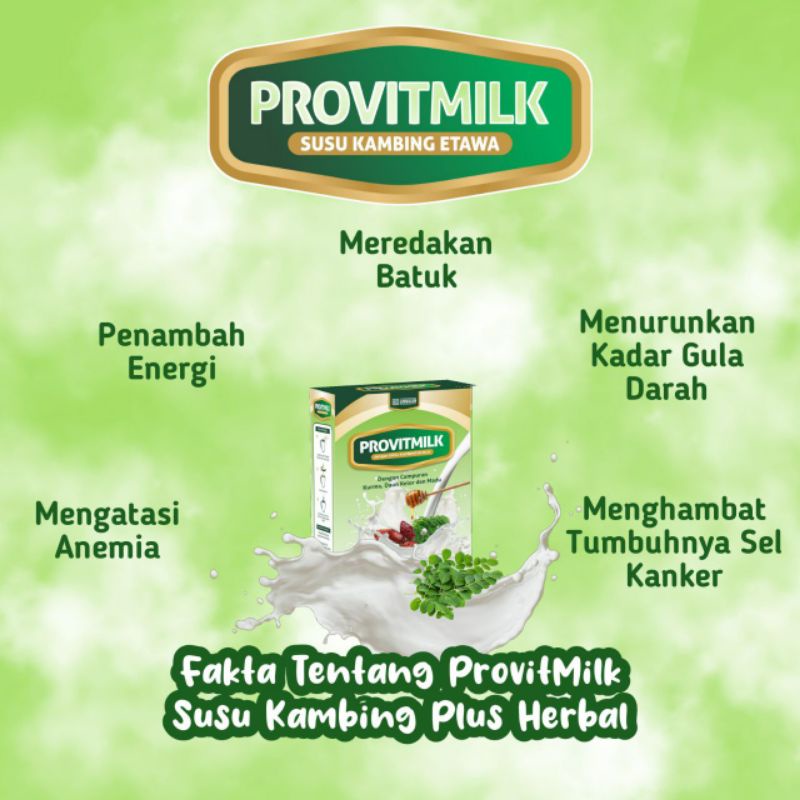 

PROVITMILK SUSU KAMBING 200G PLUS HERBAL DAUN KELOR KURMA DAN MADU 100 % AMPUH ATASI MAAG ASAM LAMBUNG DAN DIABETES