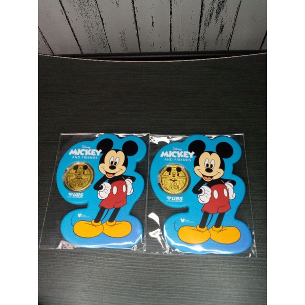 LM Emas UBS Disney Mickey, Minnie, Donald, Daisy 0.1 gram Logam Mulia 0,1 gram