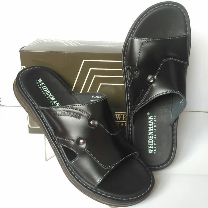 SANDAL KULIT WEIDENMANN PI 003 HITAM ORIGINAL - , FULL ORIGINAL