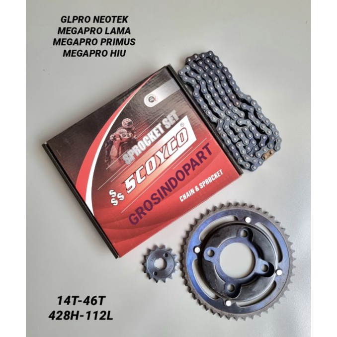 GEAR GIR SET PAKET GL PRO NEOTECH-MEGAPRO LAMA-PRIMUS-MEGAPRO HIU (SCOYCO)