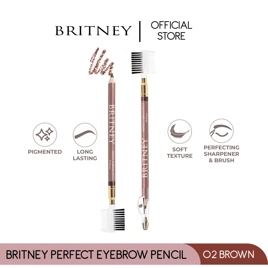 Britney Perfect EyeBrow Pencil Pensil Alis BPOM