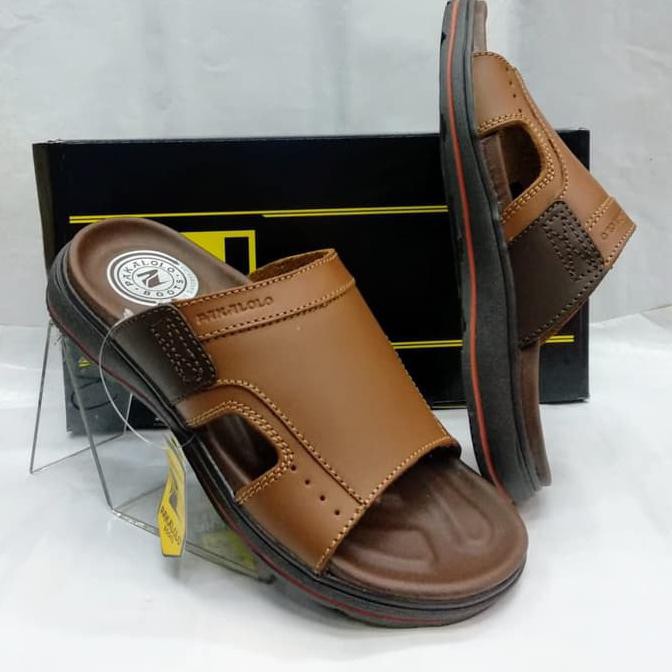 RESPON CEPAT SANDAL KULIT PAKALOLO N1045 SENDAL PRIA TERBARU ORIGINAL - COKELAT, 39 DISKON