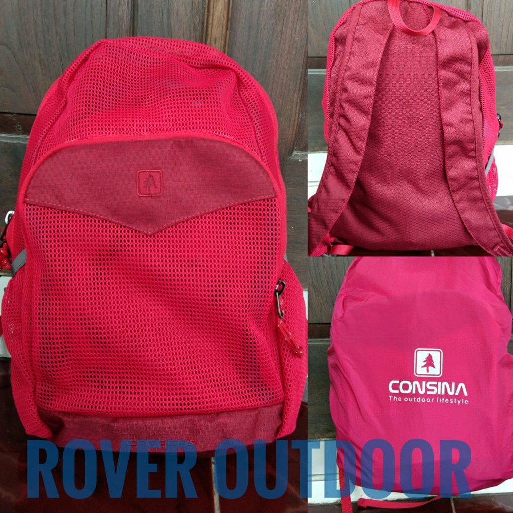 CONSINA Caracas Tas Ransel Jaring Free Rain Cover