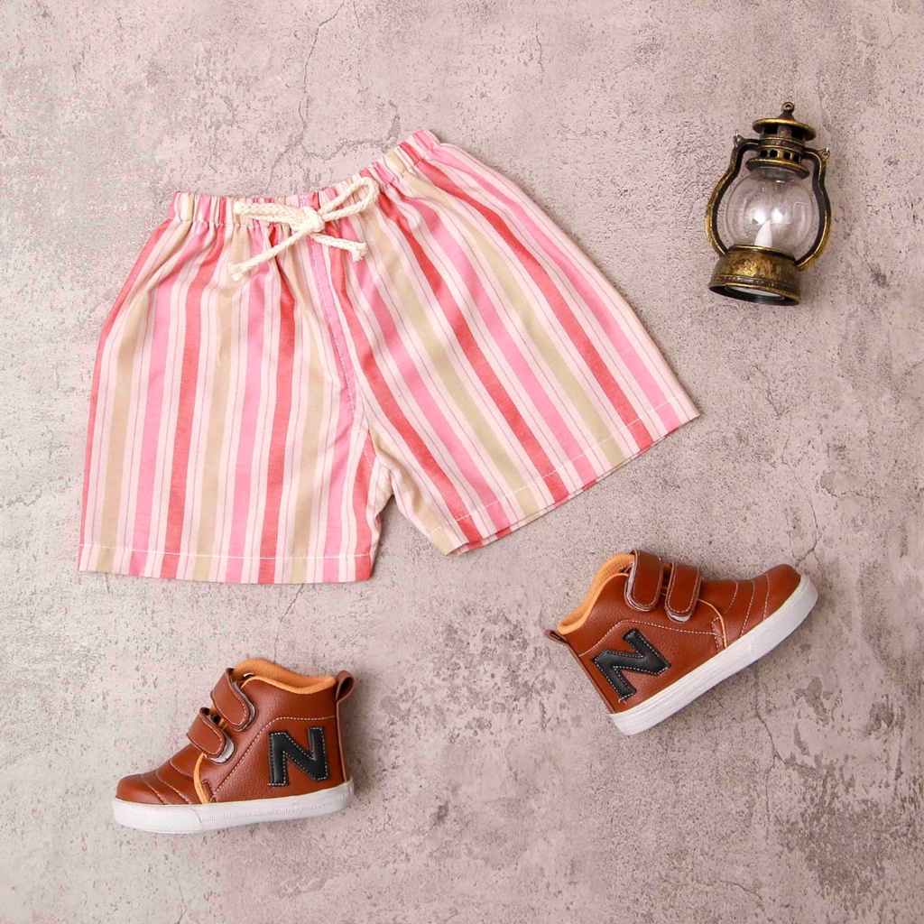 Jikialiang - CELANA PENDEK ANAK SALUR LAKI LAKI &amp; PEREMPUAN USIA 1-8 TAHUN BAHAN KATUN YANDED