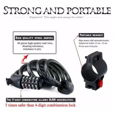 Gembok Kunci Pengaman Sepeda Motor Sepeda Gunung Mtb Helm Gembok Kunci Pengaman Sepeda Motor Sepeda Gunung Mtb Helm