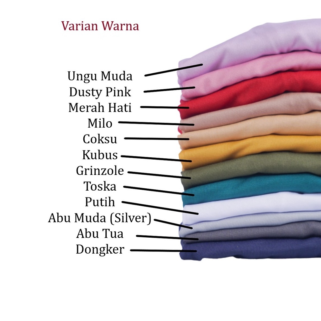 Sale Manset Baju Oblong Polos / Manset Buntung Dalaman tanpa lengan Size Lengkap