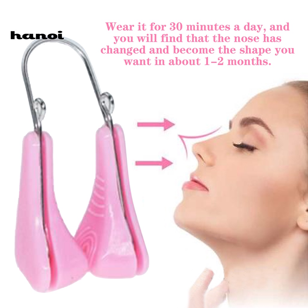 HQTM_Adjustable Nose Corrector High Elasticity Mini Soft Silicone Nose Clip Shaping Lifting Tools for Adult