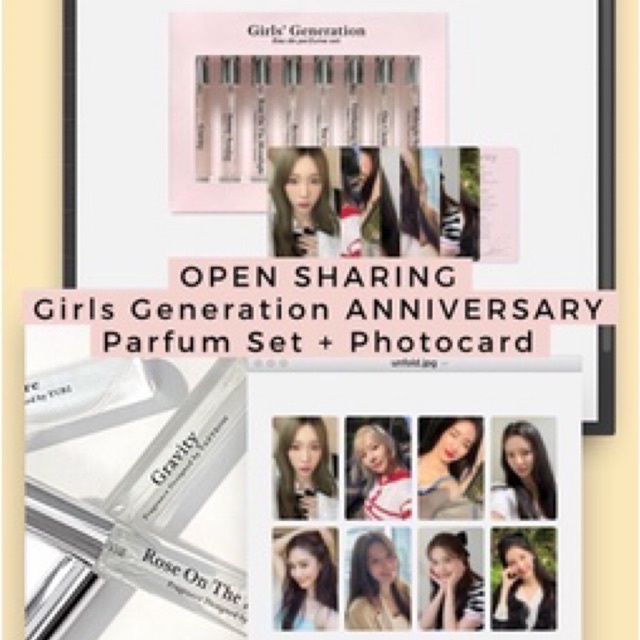 Girls Generation Anniversary - Parfum set + photocard perfume