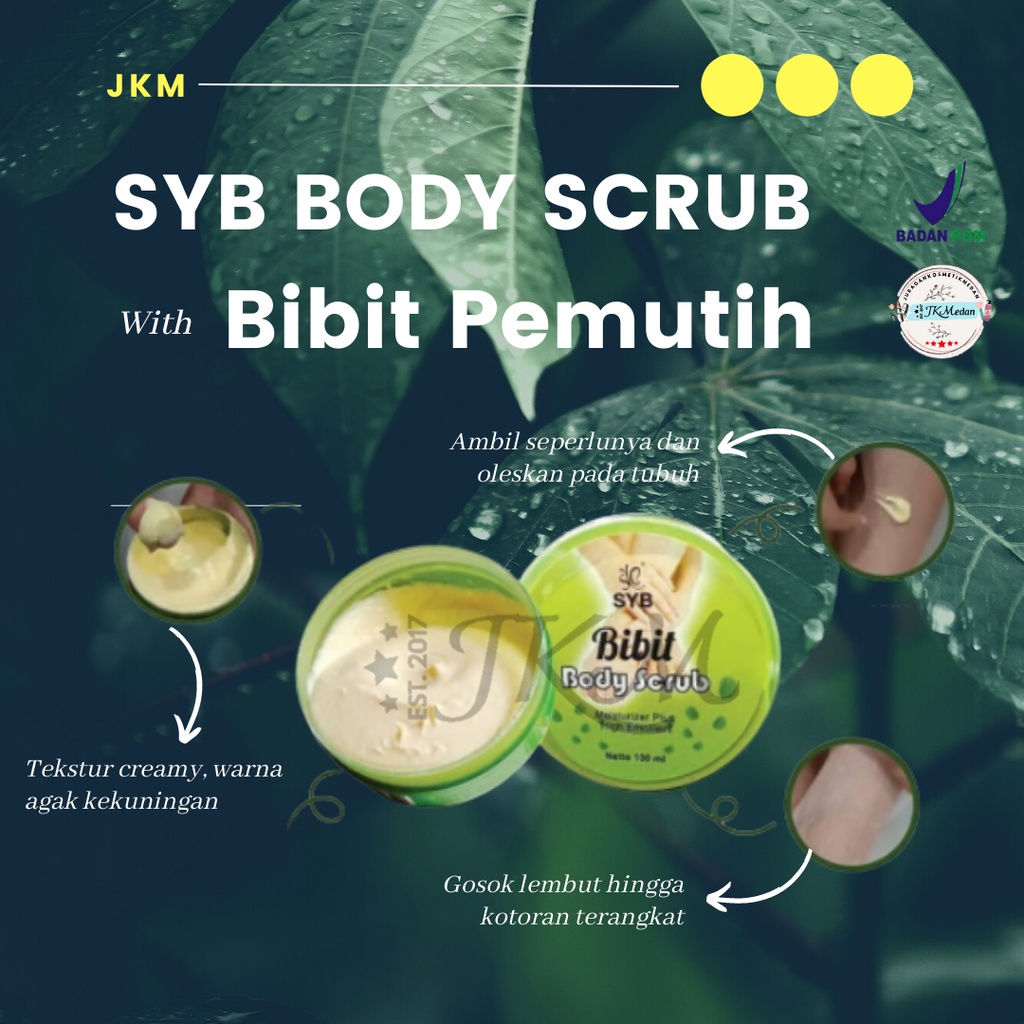 [BPOM] BODY SCRUB BIBIT PEMUTIH BODY SCRUB BPOM LULUR BIBIT