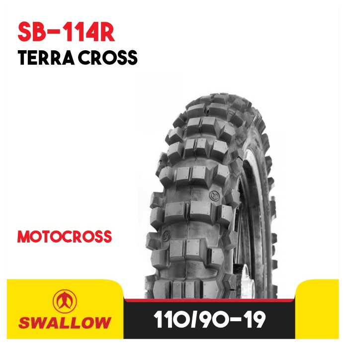 BAN LUAR MOTOR RING 19 SWALLOW TERRA CROSS SB-114 R TRAIL TT 110/90