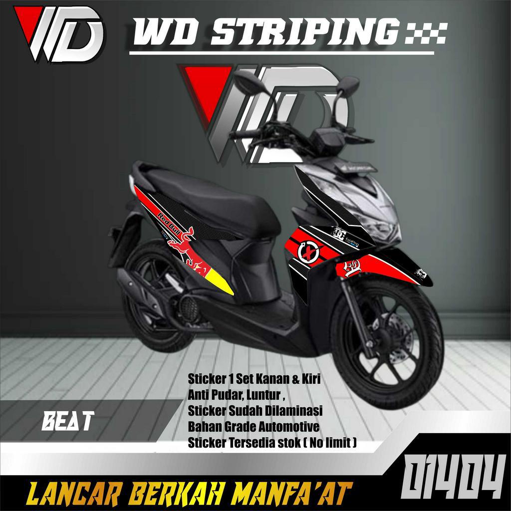 01404 STICKER STRIPING SEPEDA MOTOR HONDA BEAT STREET