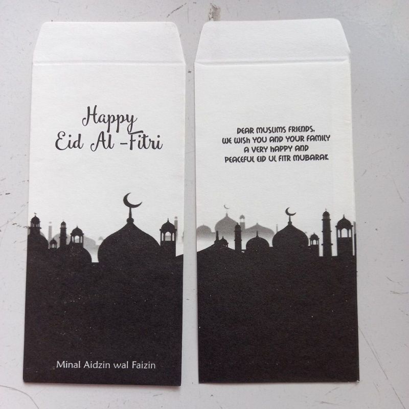 

amplop lebaran hitam putih 1 pak isi 10pcs double tape request
