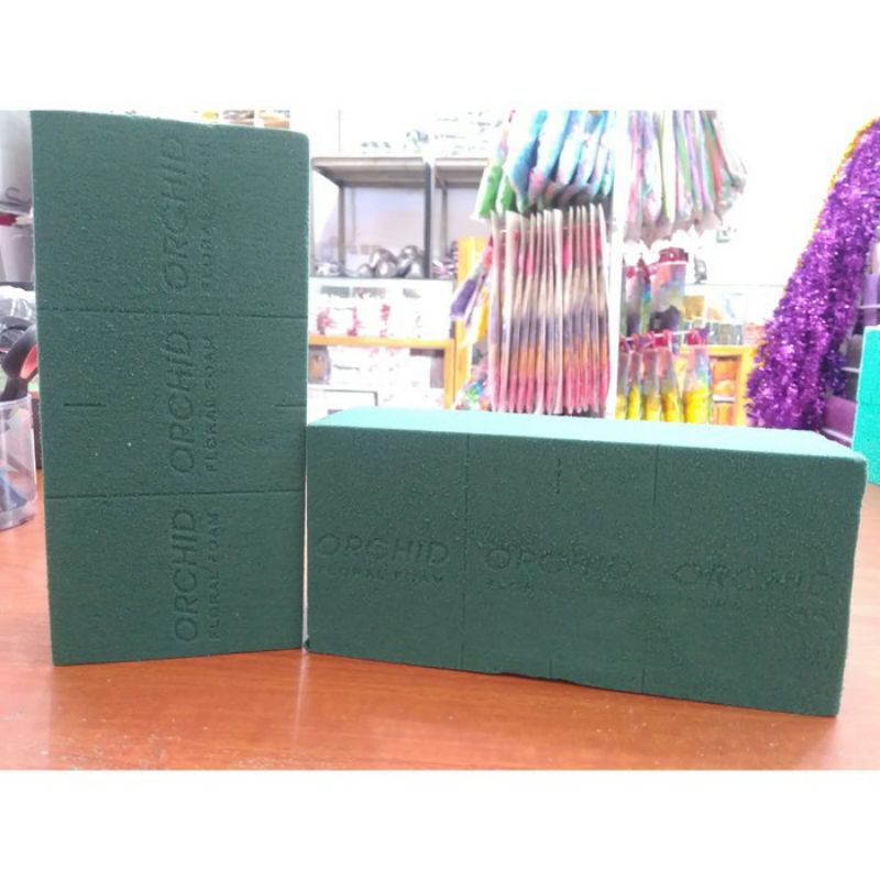 FLORAL FOAM / FLOWER FOAM / SPONS BUNGA / BUSA BUNGA BASAH / BAHAN BUNGA HIAS