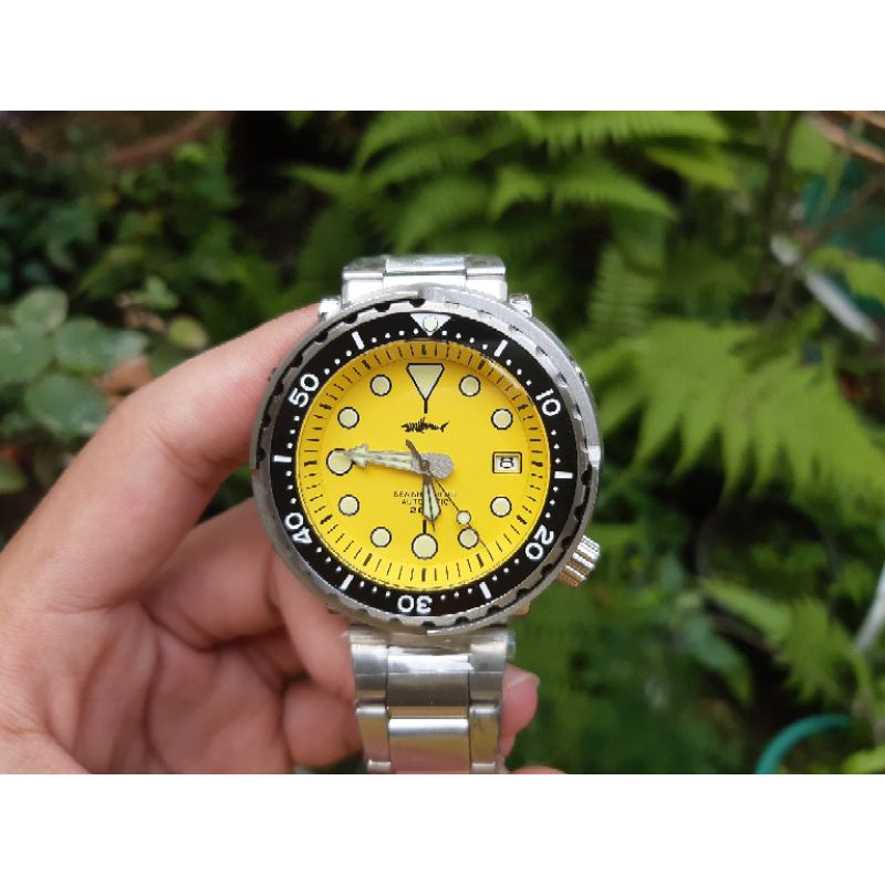 Heimdallr Sea Shepherd Tuna Can Dive Yellow Dial Automatic Watch