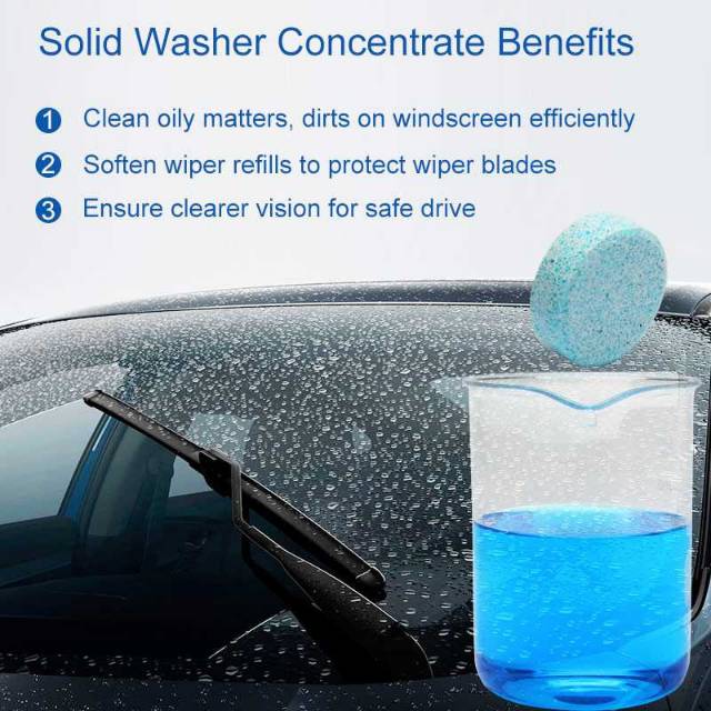 Additif Pembersih kaca Mobil cairan Wiper  High Efficient Auto Clear 6 PCS