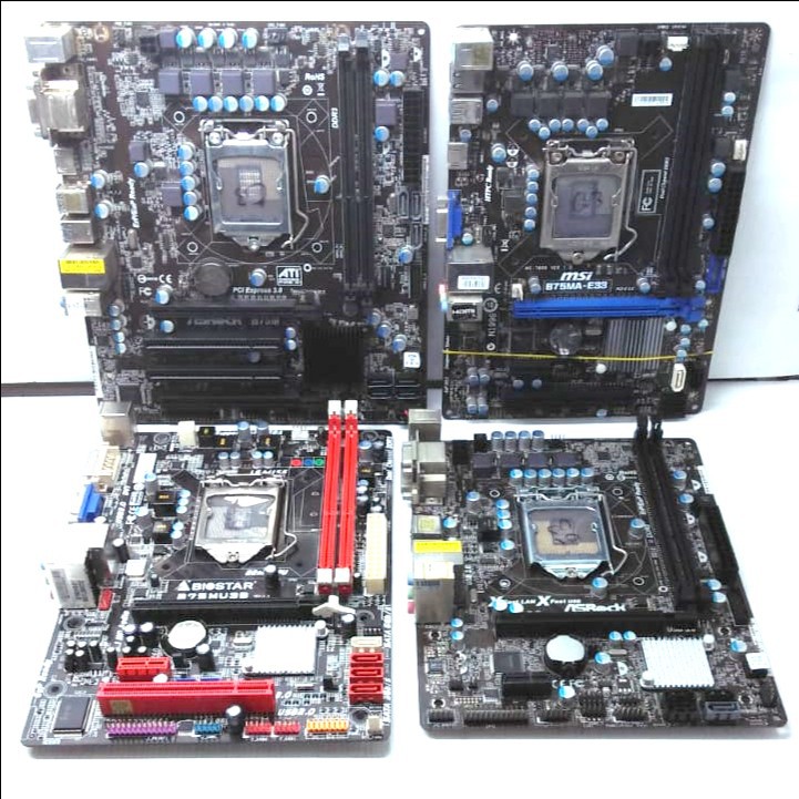 MOBO MOTHERBOARD INTEL SOKET LGA 1155 B75 ASROCK USB 3.0 HDMI