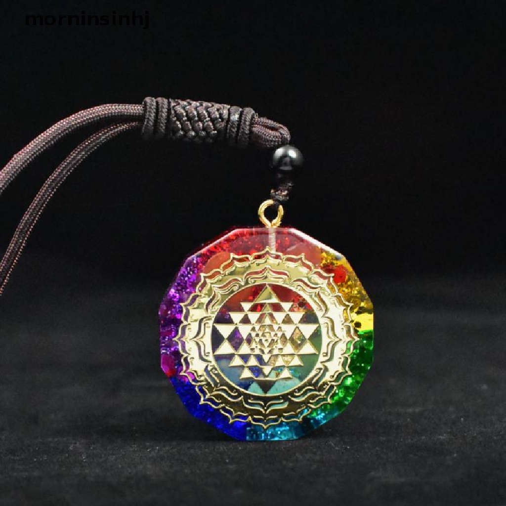 Mor Kalung Liontin Simbol Chakra Orgonite Untuk Penyembuhan Energi