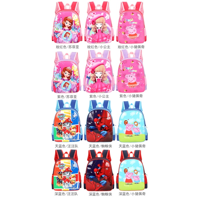 Tas Ransel Sekolah Anak Kartun Lucu Karakter Spiderman B303