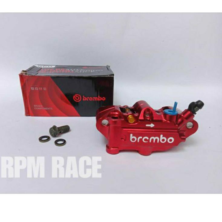GROSIR Kaliper Monoblok 4p Brembo Kaliper Barcode Universal Beat Vario Mio Scoopy Vixion Ninja Nmax