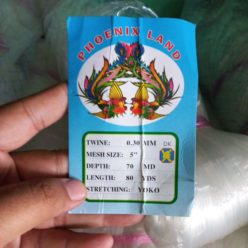 Jaring Ikan 5inc 0.30 70x80 YOKO Penggarang Jaring Luar