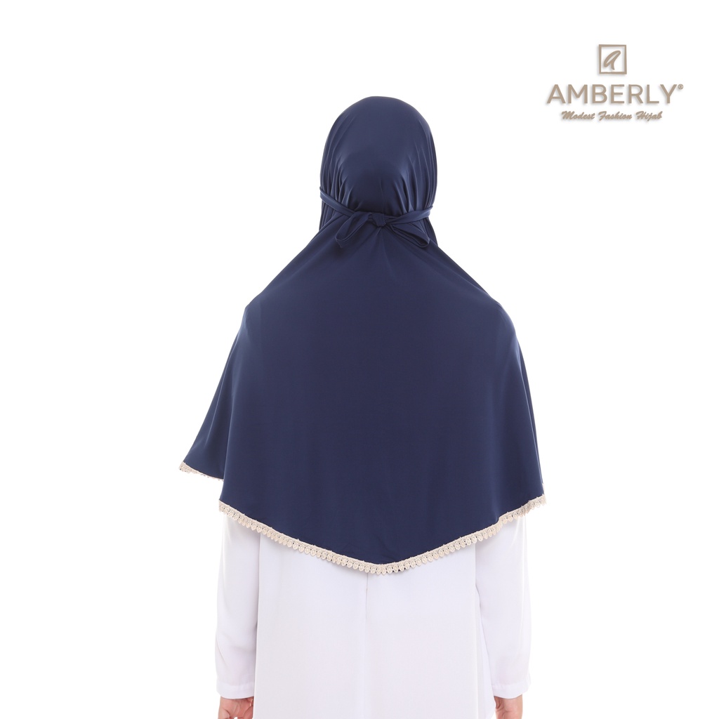 Amberly Vega Jilbab instan tali bahan Jersey Premium